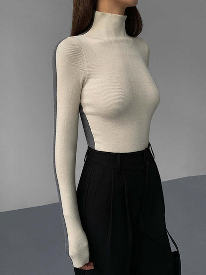 Blusa de Malha Manga Longa Dupla Face