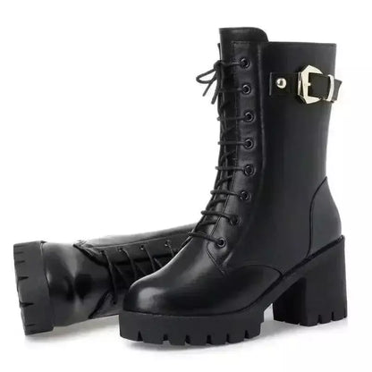 Bota Feminina Preta Cano Médio com Forro de Pelúcia – Conforto e Estilo no Inverno