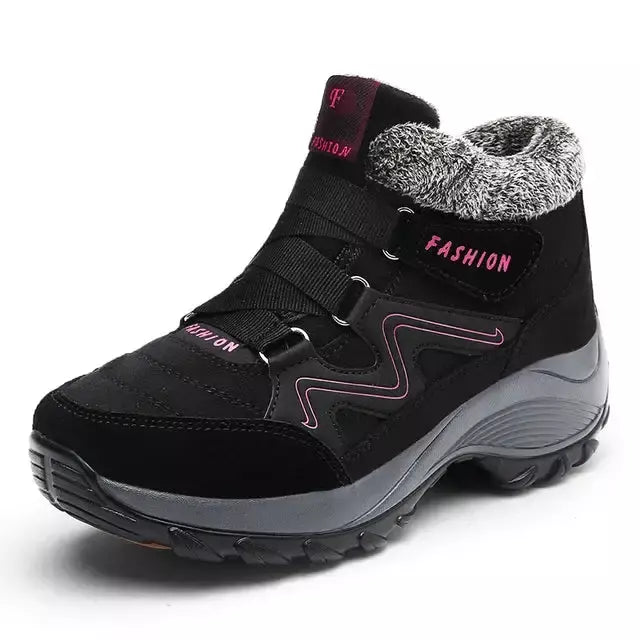 Bota Tênis Feminina de Inverno Impermeável com Forro Peluciado – Conforto e Estilo para Dias Frios